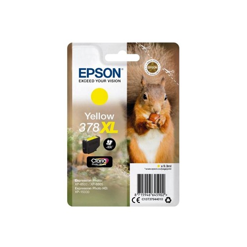 Tinteiro Epson 378XL Amarelo C13T37944010 9,3ml