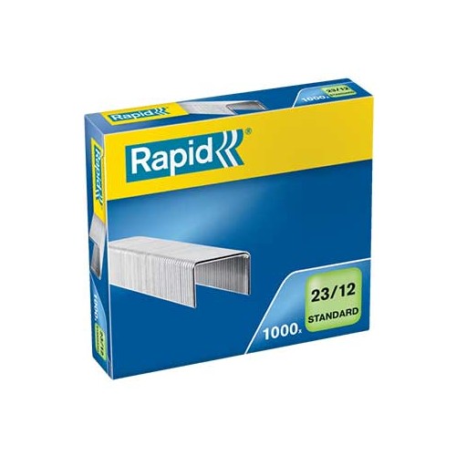 Agrafos 23 / 12 Rapid (60 / 90 Folhas) Cx1000 unidades