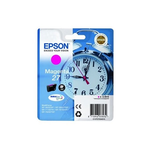 Tinteiro Epson 27 Magenta C13T27034010 3,6ml