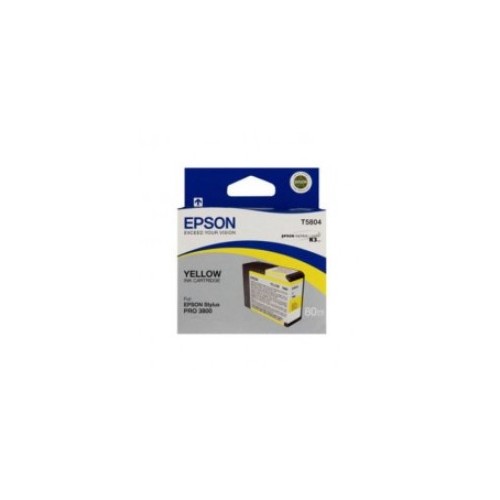 Tinteiro Epson T5804 Amarelo C13T580400 80ml