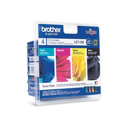 Pack Tinteiros Brother LC1100VALBP 4 Cores