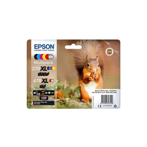 Pack Tinteiros Epson 378XL / 478XL 6 Cores C13T379D4010