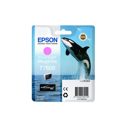 Tinteiro Epson T7606 Magenta VividoClaro C13T76064010 25,9ml