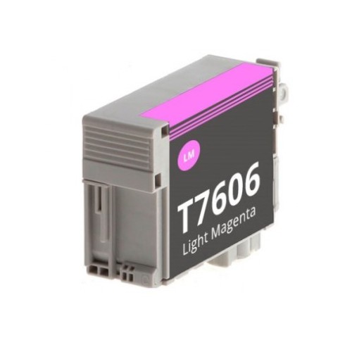 Tinteiro Compatível para Epson T7606 Magenta VividoClaro C13T76064010 25,9ml