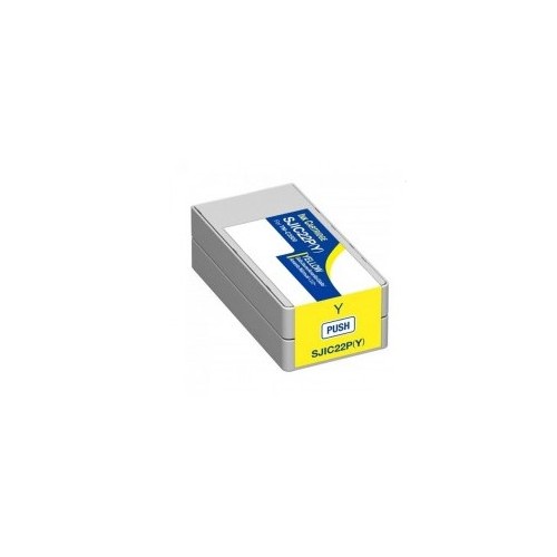 Tinteiro Compatível para Epson SJIC22P Amarelo C33S020604 32,5ml