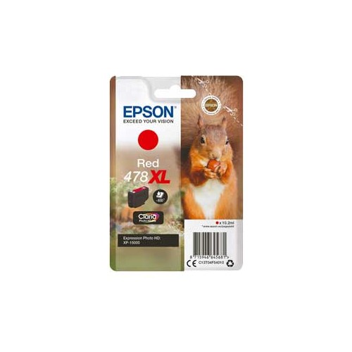 Tinteiro Epson 478XL Vermelho Foto C13T04F54010 10,2ml