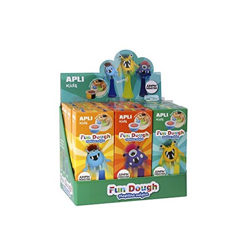 Expositor Apli Kids Fun Dough Jumping Monsters -12unidades