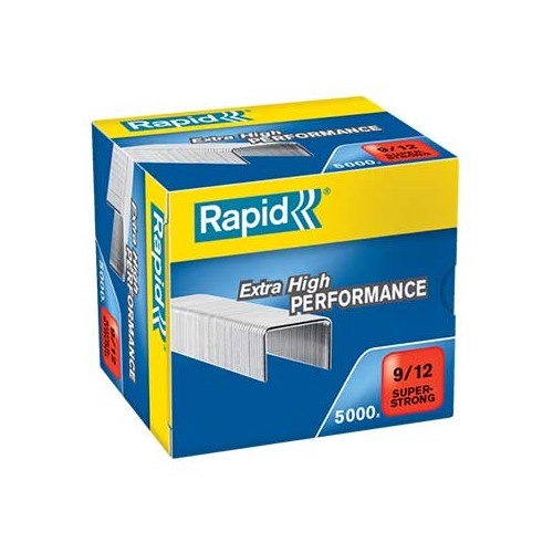 Agrafos 9 / 12 Rapid (60 / 90 Folhas) Cx5000un