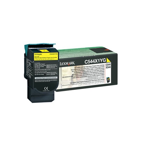 Toner  Lexmark C544X1YG Amarelo Capacidade Extra (0C544X1YG)