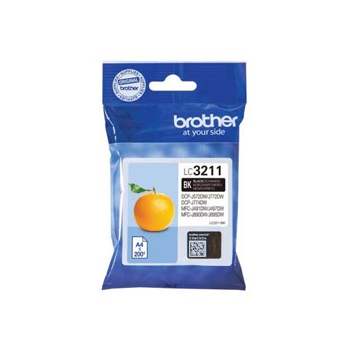 Tinteiro Brother LC3211BK Preto