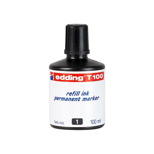 Recarga Marcadores Permanentes Edding T-100 100ml Preto