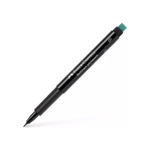 Marcador Permanente SuperFino 0,4mm Faber-Castell Preto - 2 unidades