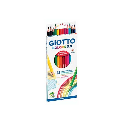 Lapis Cor 18cm Giotto Colors 3.0 Cx Cartao 18un