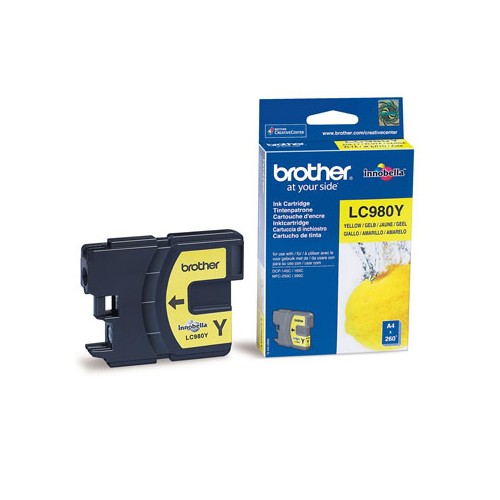 Tinteiro Brother LC980Y Amarelo 4,8ml