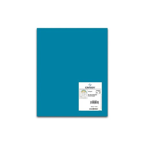 Cartolina 50x65cm Azul Caribe 185g 1 Folha Canson - 25 unidades