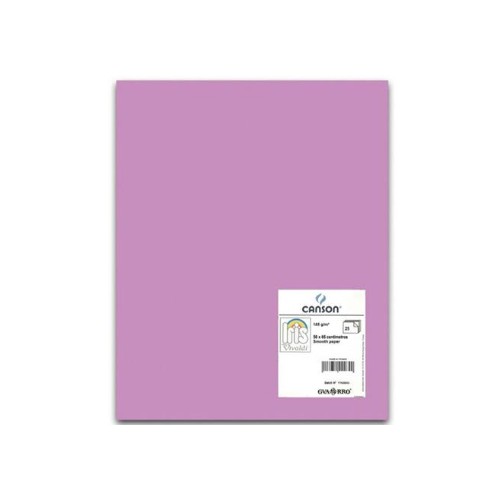 Cartolina 50x65cm Malva 185g 1 Folha Canson - 25 unidades