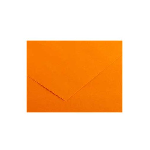 Cartolina 50x65cm Laranja Clementina 185g 1 Folha Canson - 25 unidades