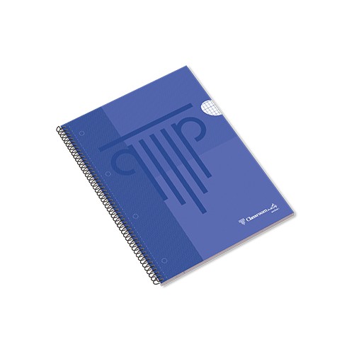 Caderno Espiral A4 Ambar PP Quadri 90gr 50Fls Azul - 6 unidades