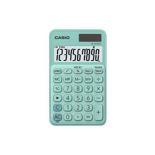 Calculadora de Bolso Casio SL310UCGN Verde Claro 10 Digitos