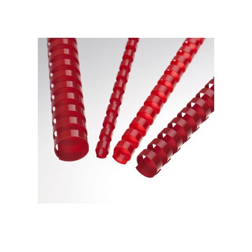 Argolas Pvc Encadernar 19 / 20mm 165 Folhas Cx100un Vermelho