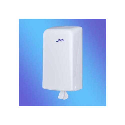 Dispensador Toalhas Rolo Mini Extracao Central Branco