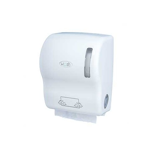 Dispensador Toalhas Rolo c/ Auto-Corte ABS Branco