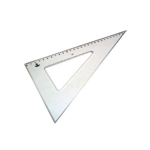 Esquadro Plastico Cristal SmartD 60º - 29cm