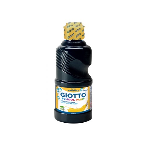 Guache Liquido Giotto Escolar 250ml Preto