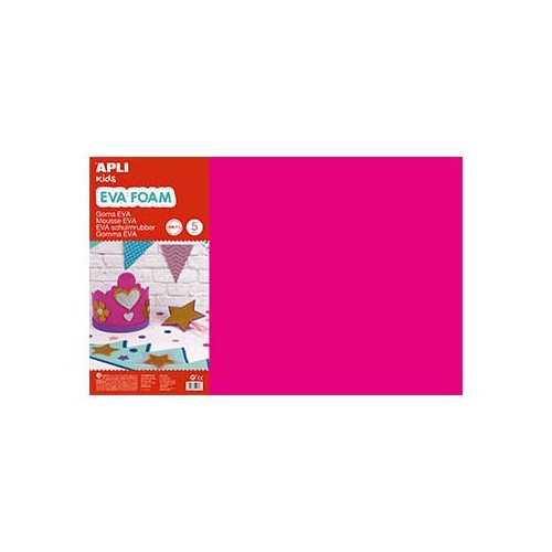 Placa de Cor Musgami 40x60cm 2mm Fucsia 5Folhas