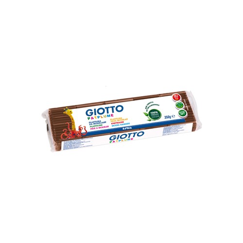 Plasticina Giotto Patplume 350gr Castanho