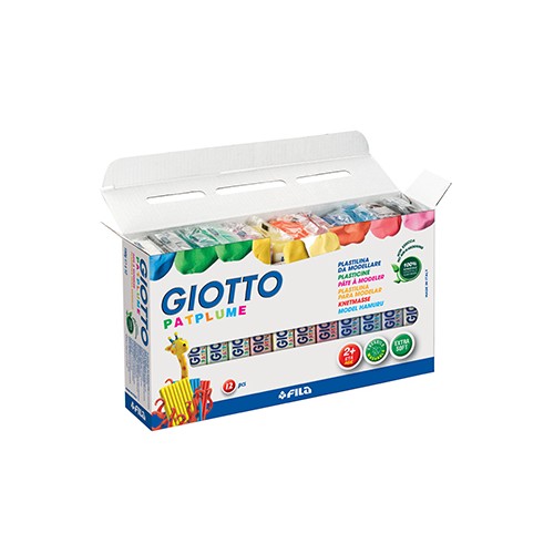 Plasticina Giotto Patplume Conjunto Sortido 12x150gr