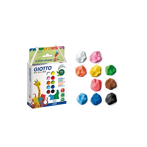 Plasticina Giotto Patplume Conjunto Sortido 10x20gr