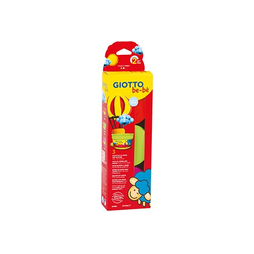 Pasta Modelar Giotto Be-Be Laranja/ Magenta/ Verde 3x100gr