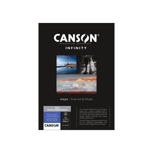 Papel Canson Infinity Rag Photograph A4 100% 310gr 25 Folhas