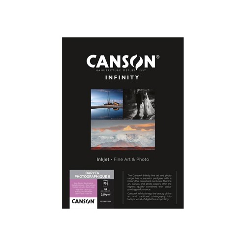 Papel 310gr Canson Infinity Baryta Photograph A4 10 Folhas