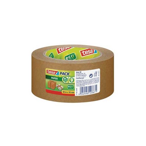 Fita Adesiva Papel Castanha Tesa 50mmx50mts - 1 unidade