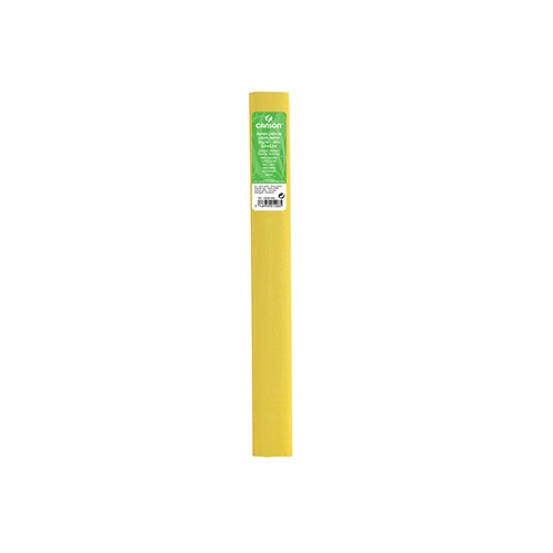 Papel Crepe 50x250cm Rolo Canson Cor Amarelo Palha