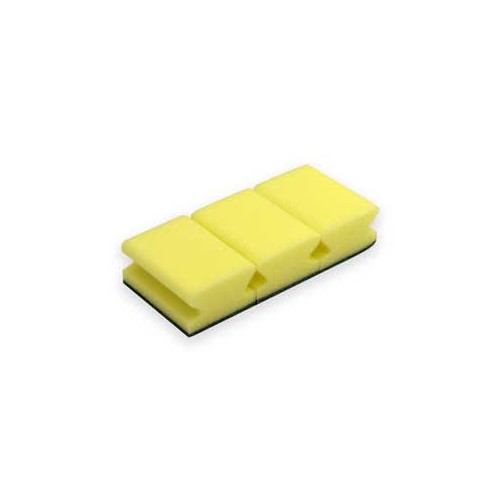 Esponja Salva Unhas (Block Service) Amarelo/ Verde (Pack 3un) - 2 unidades