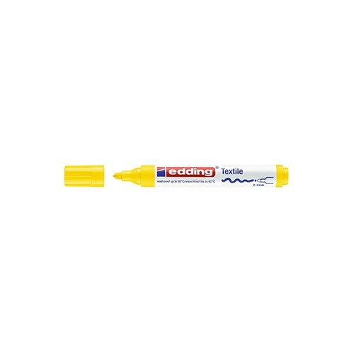 Marcador Tecidos Edding 4500 Amarelo - 2 unidade