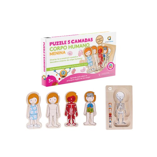 Puzzle Corpo Humano Menina Ambarscience