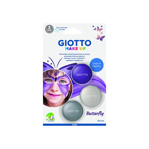 Pintura Facial Giotto Borboleta 3 Cores