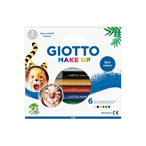 Lápis Facial Giotto Clássicas 6 Cores