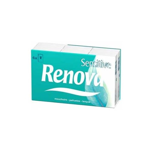 Lenços Papel Renova Sensitive Pacotes 6 unidades - 2 packs