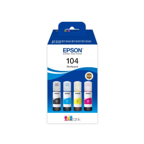 Pack Tinteiros Epson 104 4 Cores C13T00P640