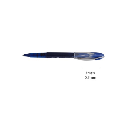 Esferográfica Roller Point 0,5mm Azul - 12 unidades