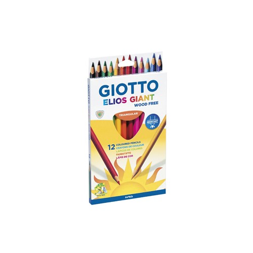 Lapis Cor Giotto Elios Giant Triangular Cx 12un