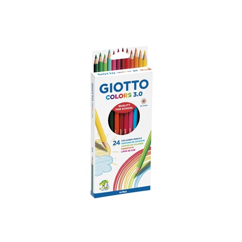 Lapis Cor 18cm Giotto Colors 3.0 Cx Cartao 24un