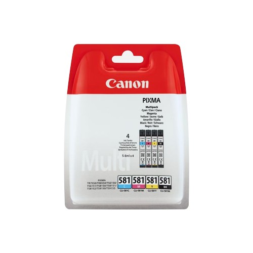 Pack Tinteiros Canon 581 4 Cores 2103C004 5,6ml