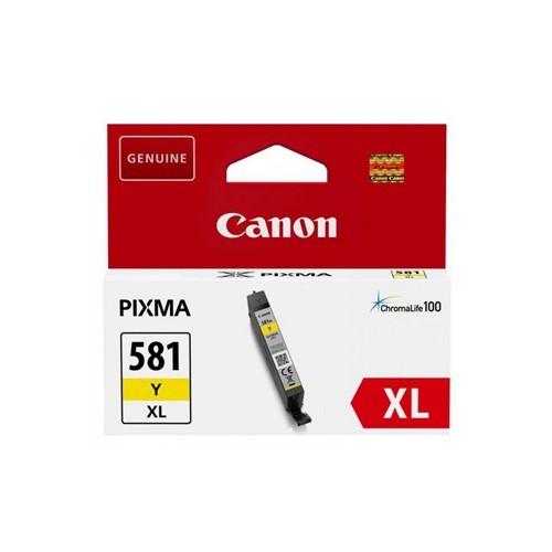 Tinteiro Canon 581XL Amarelo 8,3ml (2051C001, CLI581XL)