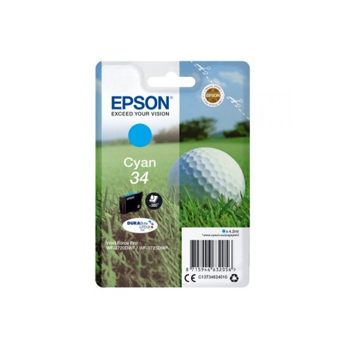 Tinteiro Epson 34 Azul C13T34624010 4,2ml